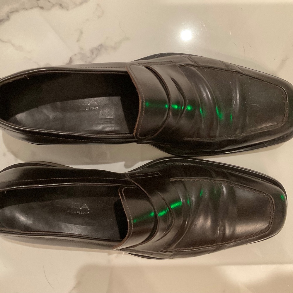 Dress Men Shoes Dark Brown 43 European/10 US
